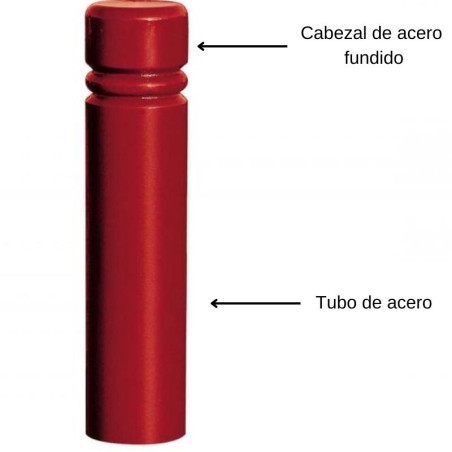 Bolardo monobloque, 675xØ160mm