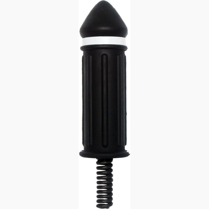 Rubber and steel bollard 500xØ100mm