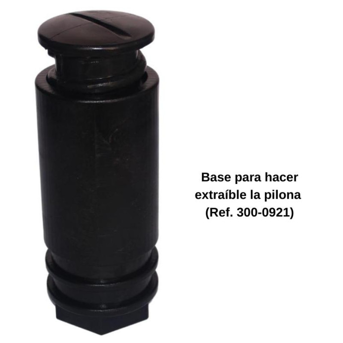 Fixed flexible polyethylene bollard, 725xØ130mm