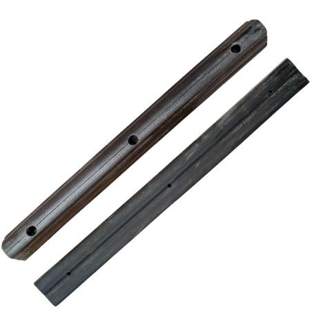 Floor bumper made of PVC, 1000x100x100 mm in width. Black