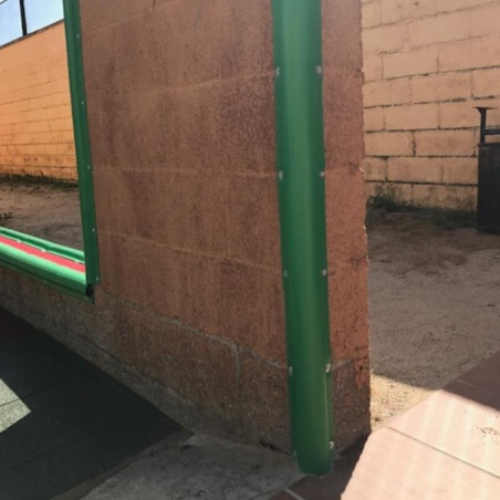 Fireproof "L" corner protection.