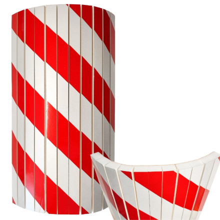 Protetor de colunas ajustável REFLEX vermelho/branco 390x220x15 mm