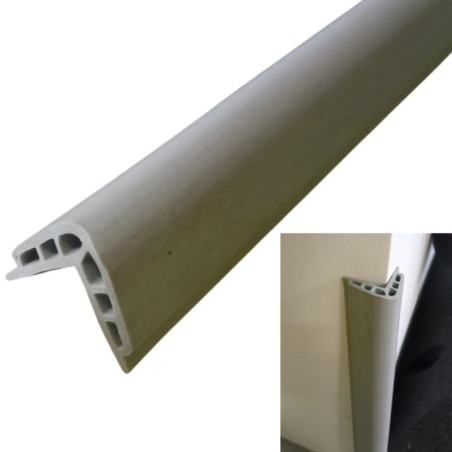 Canto reforçado de TPE-PVC 1000x23+23 mm