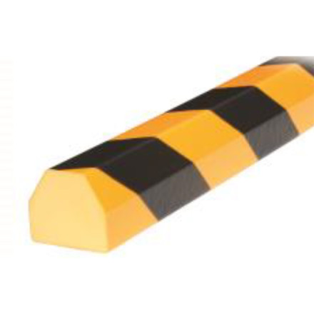 Protetor reto trapezoidal amarelo preto 1m tipo "CC"