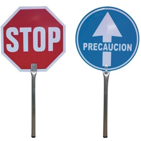 Panneau de signalisation octogonal à deux faces sans réflecteur