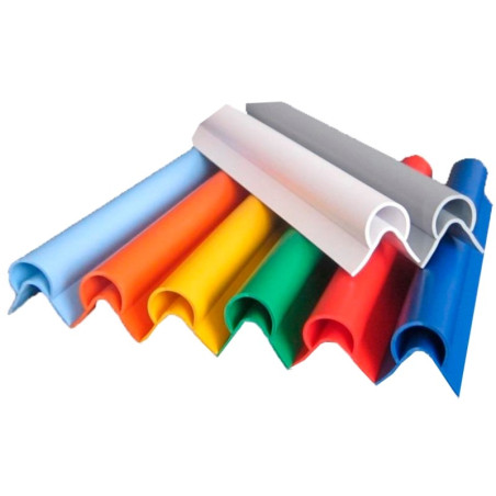 Flexible PVC corner guard, 1000x40+40x2mm