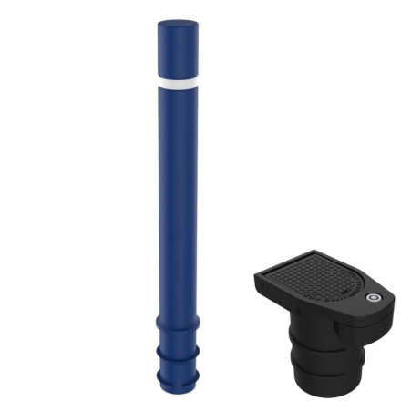 Removable polypropylene bollard, 1004xØ100mm