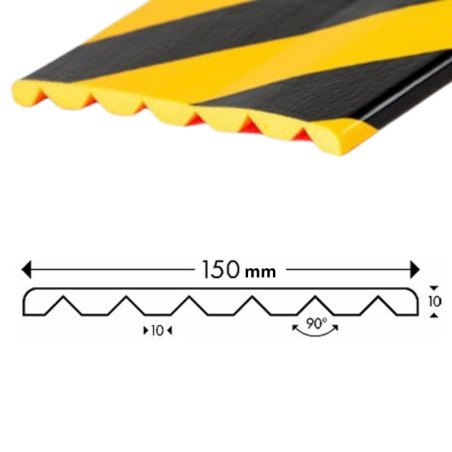 Protettore universale giallo/nero da 1m tipo "U"