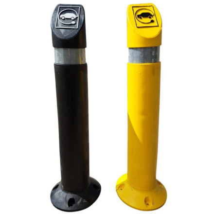 Flexible bollard 90º electric vehicle charging points 730xØ110