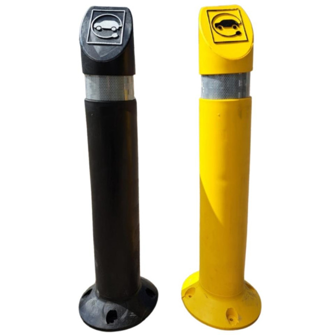 Bolardo flexible 90º puntos de recarga de vehículo eléctrico 730xØ110