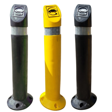 Bolardo flexible 90º puntos de recarga de vehículo eléctrico 730xØ110