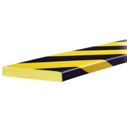 Wide yellow and black flat protector 1m
