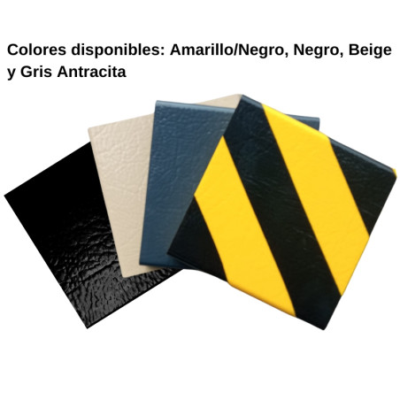 Protetor plano largo amarelo preto de 1 metro.