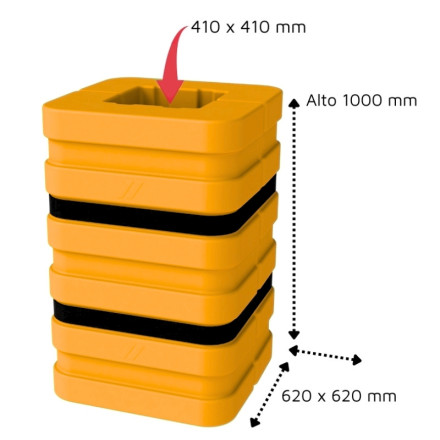 Column protector for columns up to 410x410mm