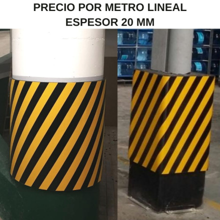 Metro de proteção amarelo preto ignífugo para INTERIOR Espessura 20mm