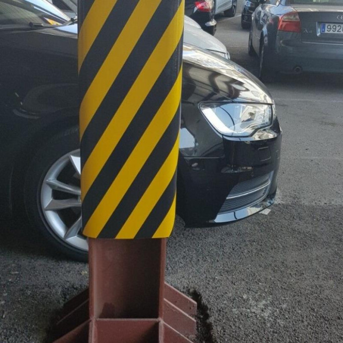 Métro de protection jaune et noir ignifuge pour INTÉRIEUR Épaisseur 20mm