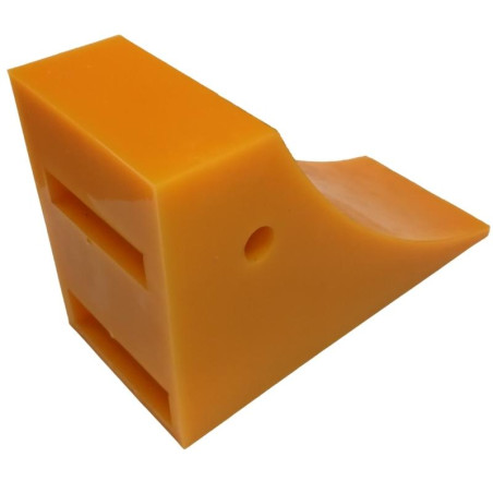 Truck wheel chock, polyurethane wedge, 305x135x height 190 mm