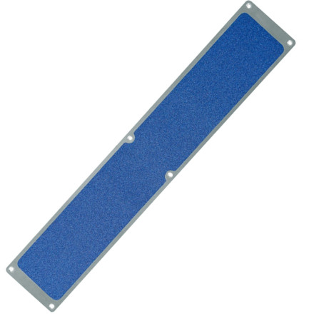 Chapa de alumínio antiderrapante. 635x115mm. Cor: Azul.