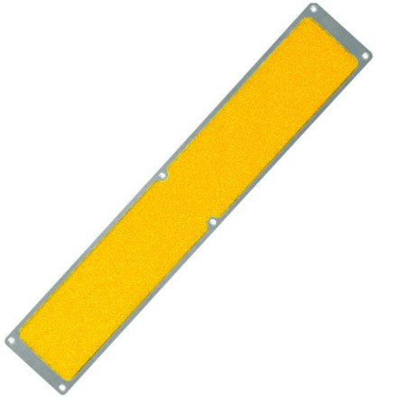 Non-slip aluminum iron. 635x115mm. Color: Yellow