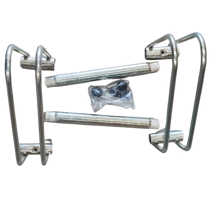 Suporte para bicicletas de 2 lugares galvanizado. 58x33x36 cm.