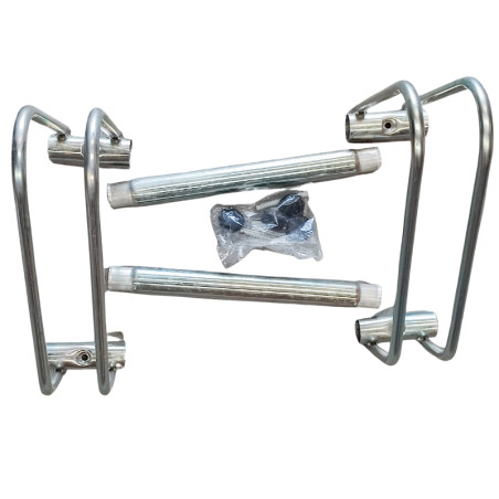 Aparcabicicletas 2 plazas galvanizado. 58x33x36 cm.