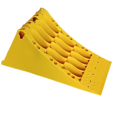 Calzo para ruedas de camiones, cuña de PVC, 467x192x225mm