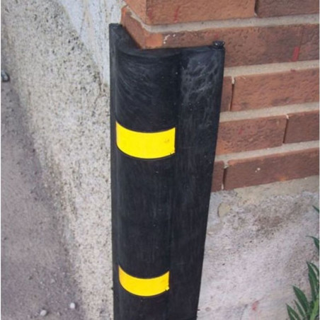 Garage corner protector made of PVC, 1000x100+100x13mm
