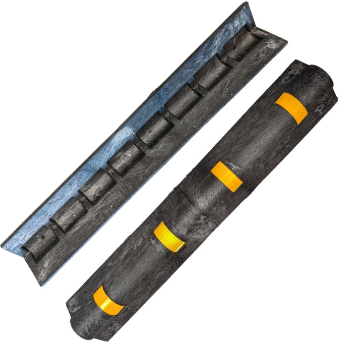 Garage corner protector made of PVC, 1000x100+100x13mm