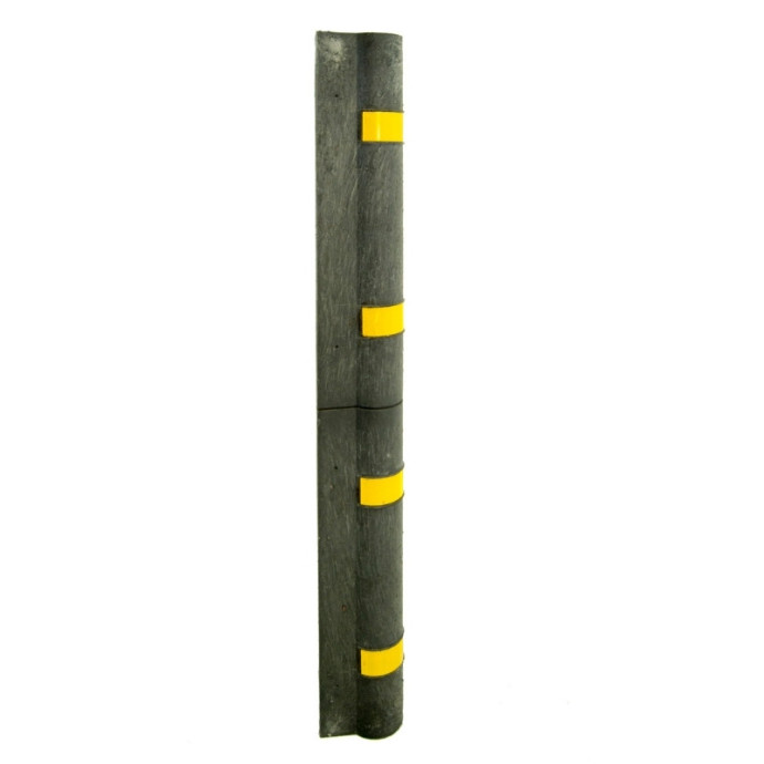 Garage corner protector made of PVC, 1000x100+100x13mm