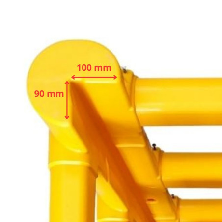 Protector universal de polietileno columna 4 lados 70 cm 