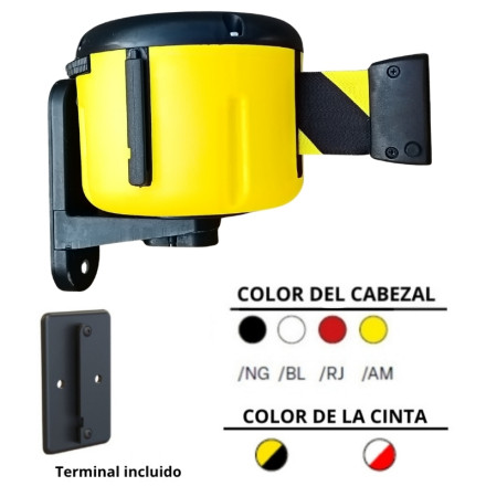6-meter striped retractable tape measure with a plastic casing. Available in various colors.