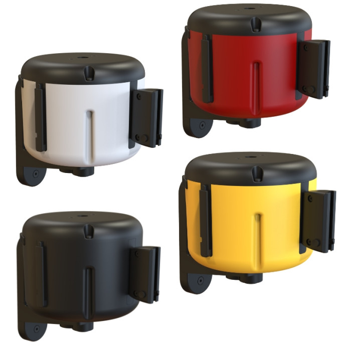 Ruban extensible de 6 mètres avec boîtier en plastique. Disponible en plusieurs couleurs.