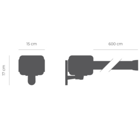 Ruban extensible de 6 mètres avec boîtier en plastique. Disponible en plusieurs couleurs.