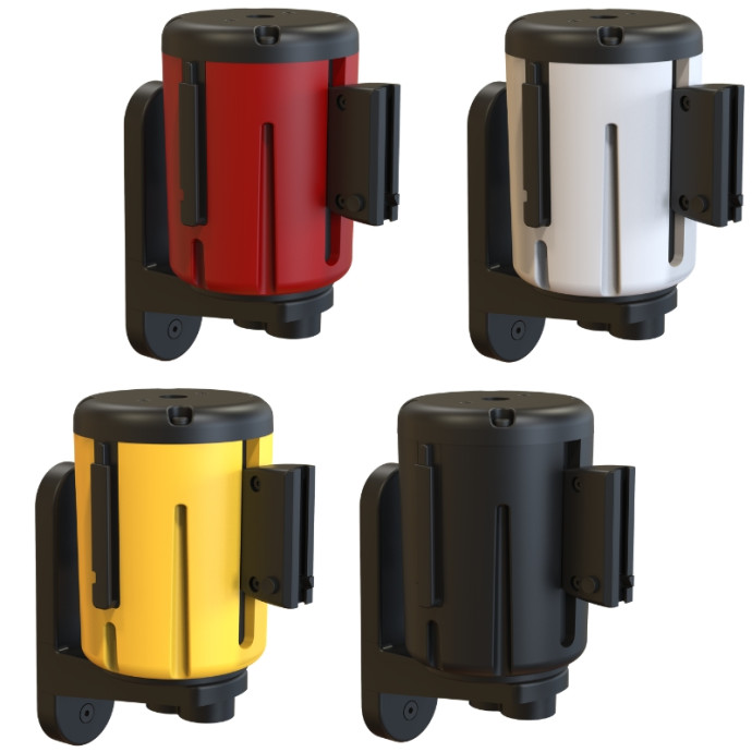 Ruban extensible de 3 mètres avec boîtier en plastique. Disponible en plusieurs couleurs.