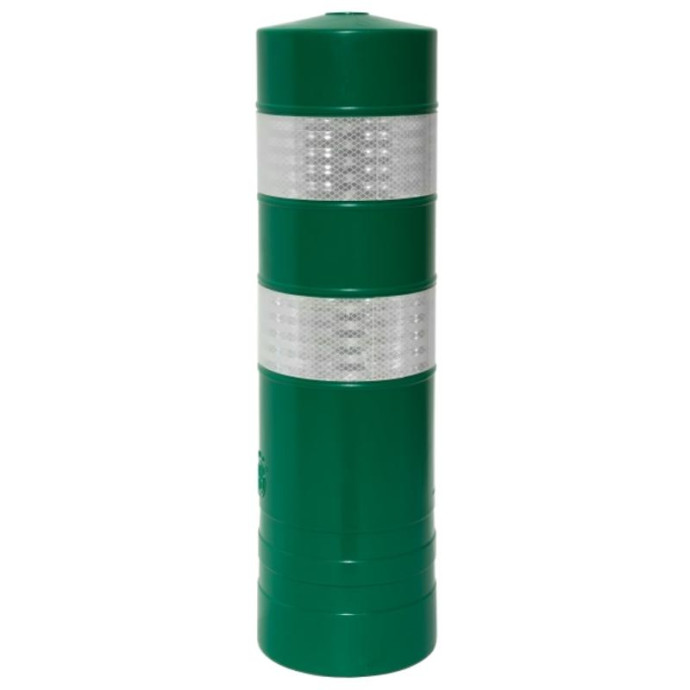 Hito H-75 fixo verde com faixas refletoras nível 2