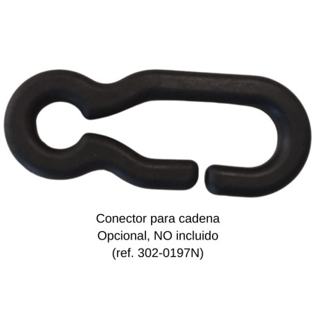 Poteau pliable en PVC noir avec bandes réfléchissantes. Hauteur de 780 mm.