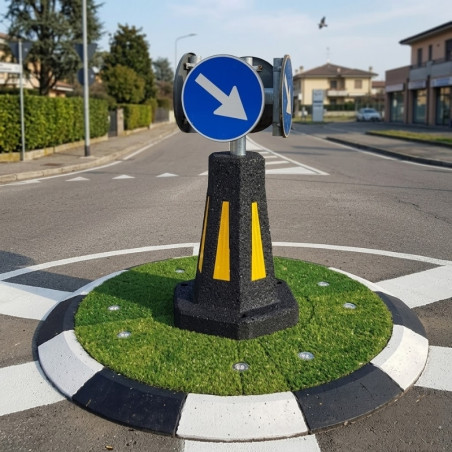 Base haute avec trou central pour support