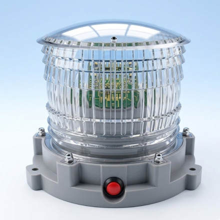 Baliza solar com 16 LEDs para aeroporto