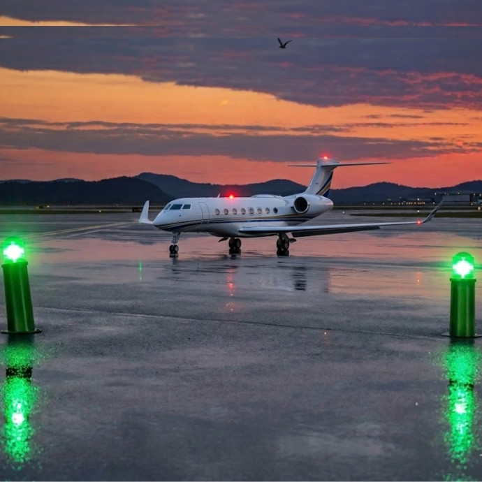 Baliza solar con 16 leds para aeropuerto