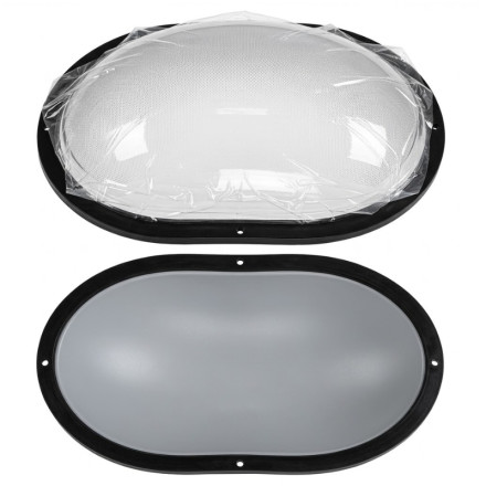 Espejo convexo hemisférico interior 250x350mm SIN TAPA TRASERA