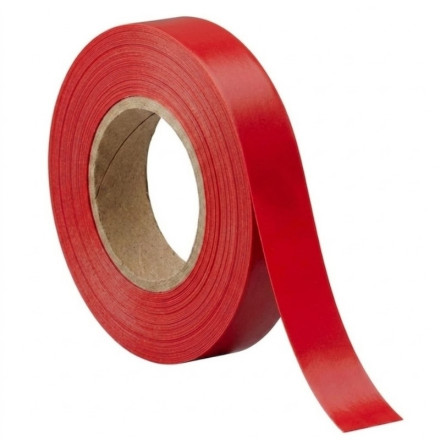 Fita para marcação de pavimento. 30 metros x 50 mm. Vermelha.
