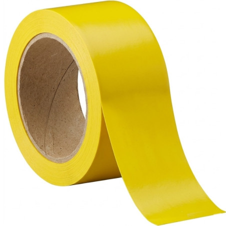 Ruban de marquage au sol. 30 mètres x 100 mm. Jaune.