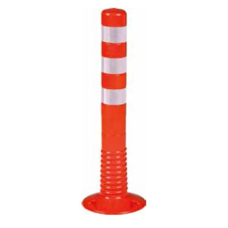 Poteau orange flexible à visser, 750 x Ø80