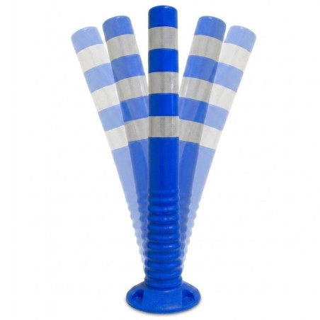 Poteau flexible bleu à visser, 750 x Ø80