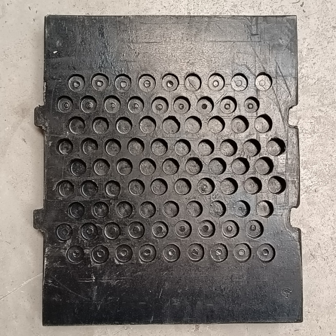 Rubber central berm. 500x600x50mm
