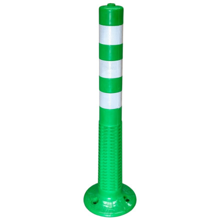 Flexible green post for screwing, 750xØ80mm