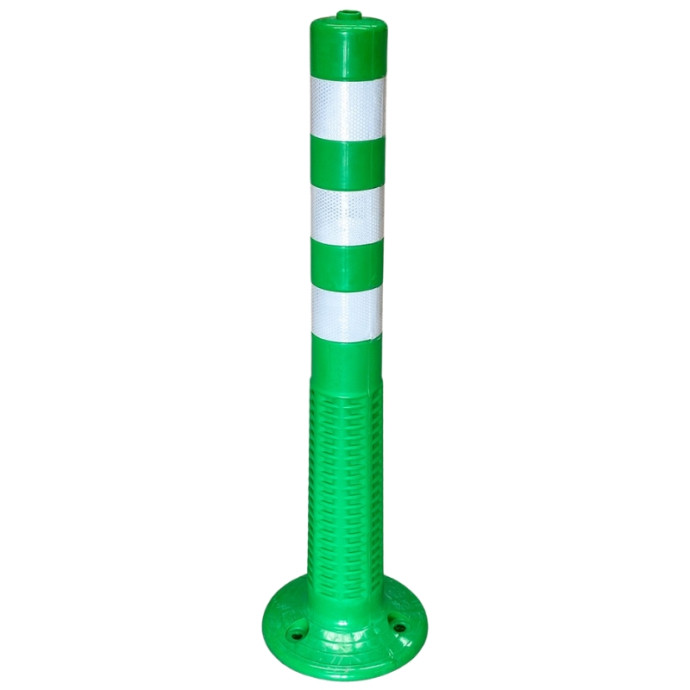 Flexible green post for screwing, 750xØ80mm