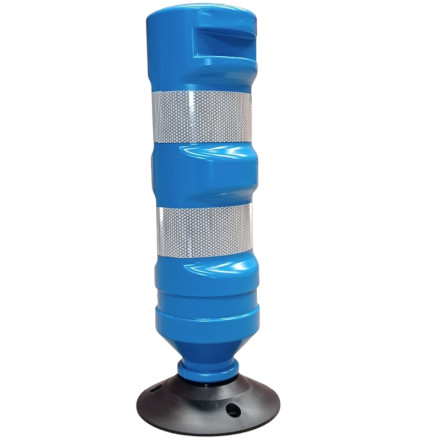 Hito H-75 en polyéthylène flexible bleu avec base.