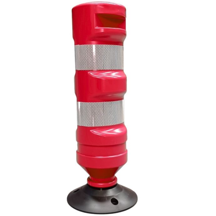 Hito H-75 in polietilene flessibile rosso con base.