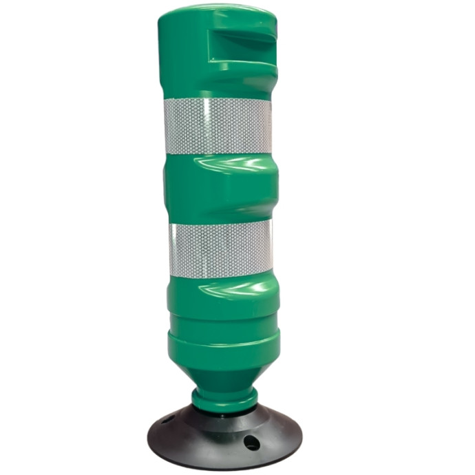 Hito H-75 en polyéthylène flexible vert avec base.